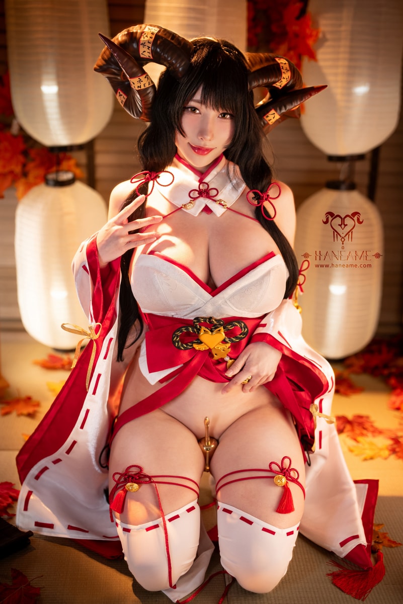 雨波HaneAme – Lustful Goat Miko 邪羊巫女写真书-值得一看