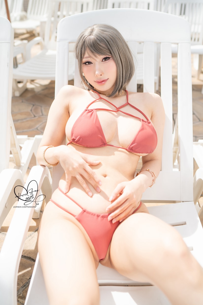 雨波HaneAme – Original_Tangerine Heat swimsuit_橘爆夏日！泳裝-作品推荐