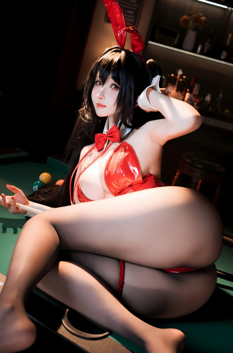 rioko凉凉子 碧蓝航线 大凤 桌球兔女郎-超级漂亮