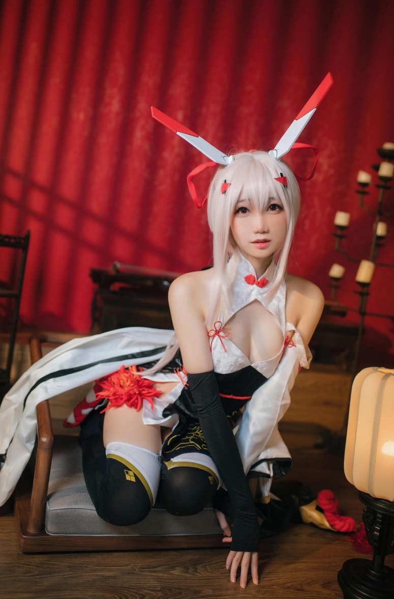 焖焖碳 碧蓝航线-绫波旗袍·新岁之鬼神-让人受不了