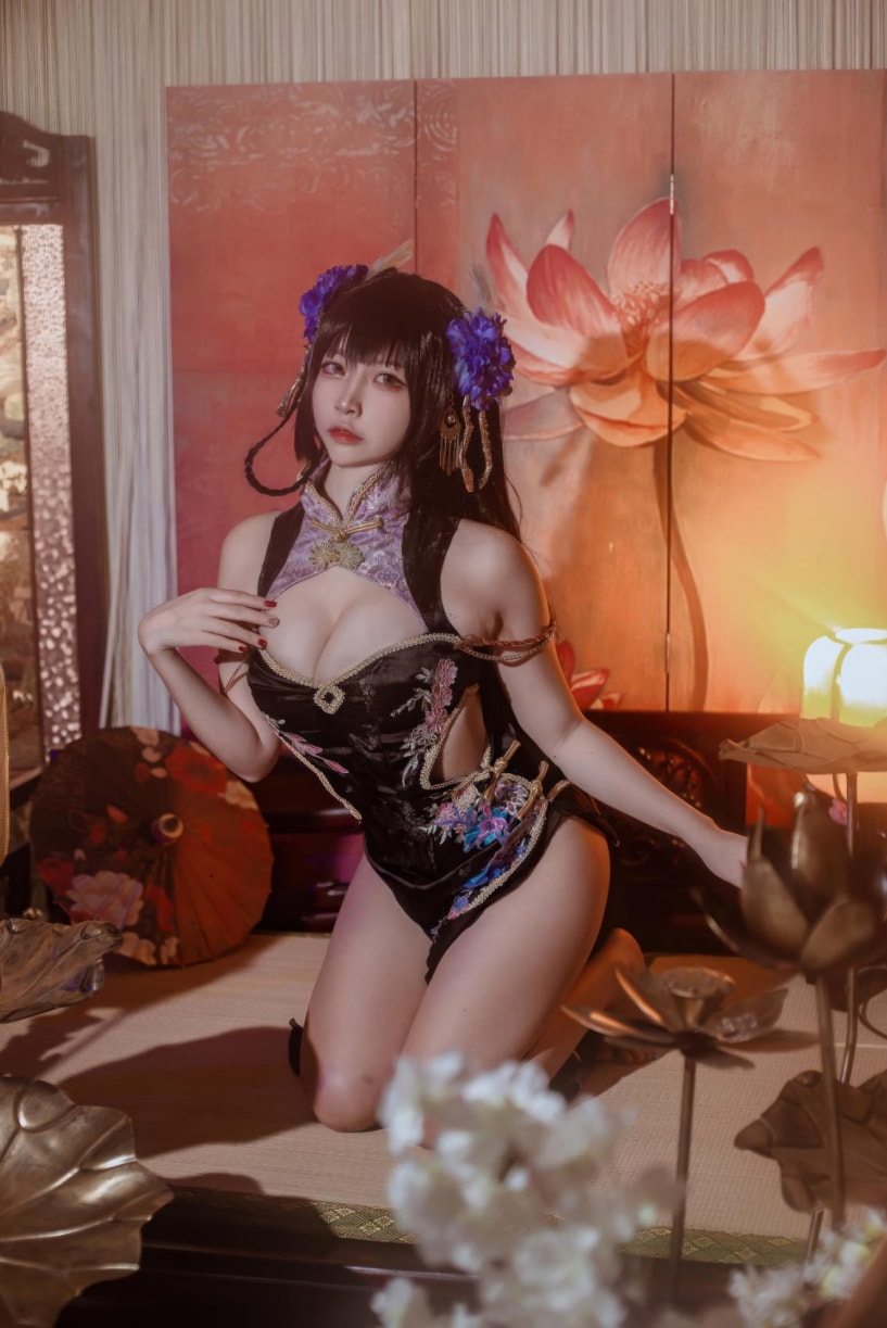 二佐Nisa – 碧蓝航线-比叡鲟旗袍-快来一看