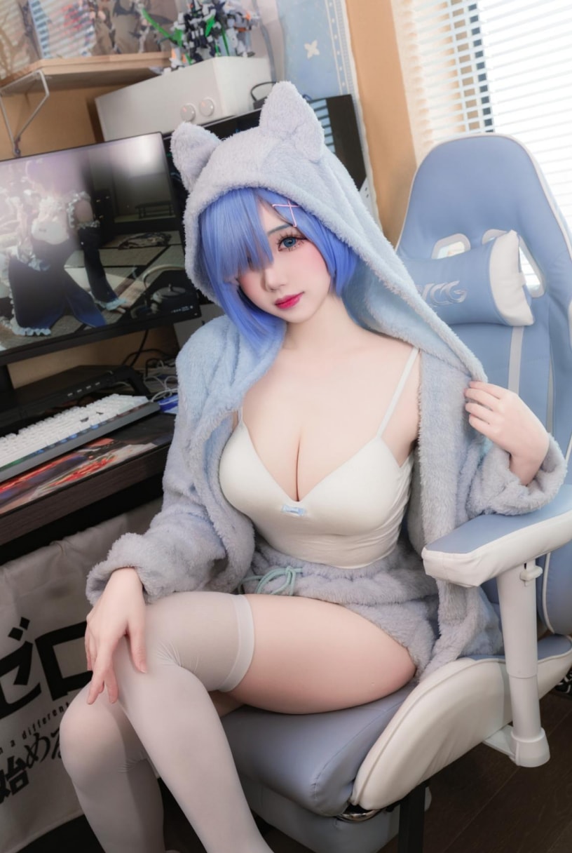 雪晴Astra 蕾姆猫猫-完美coser