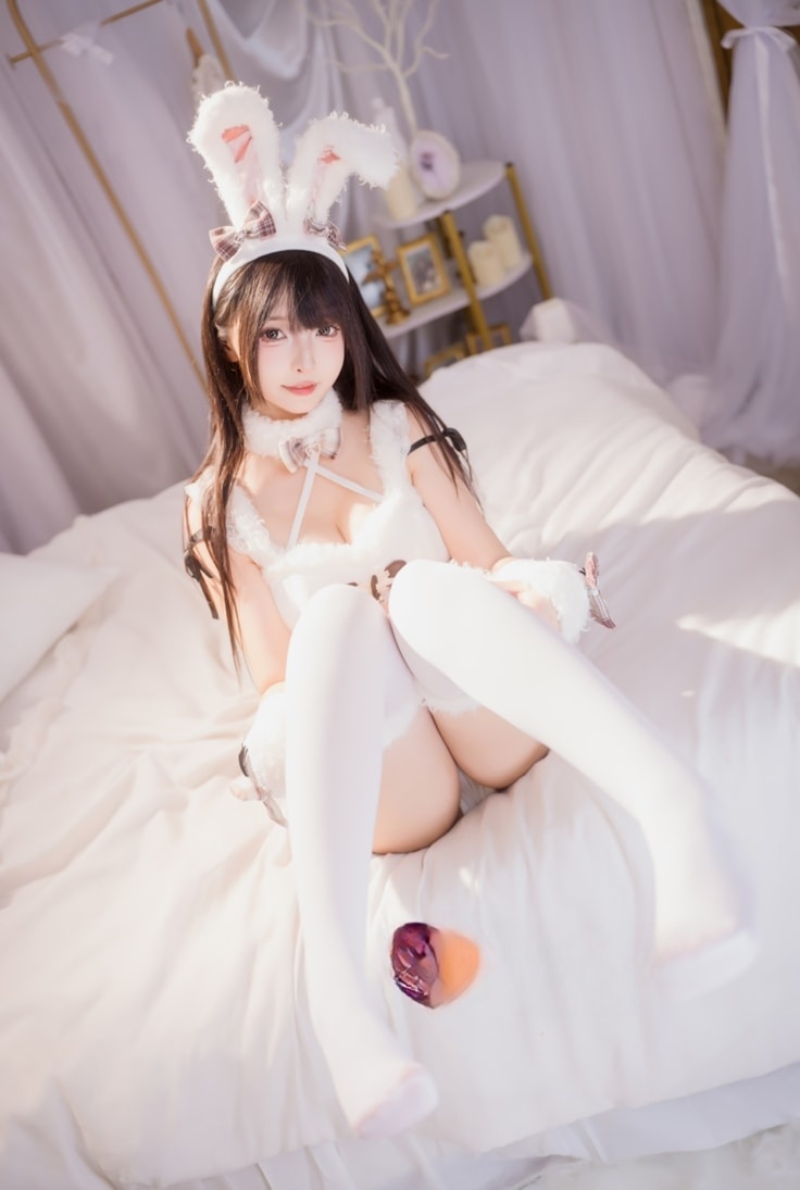 神楽坂真冬 – 毛绒白兔-值得一看