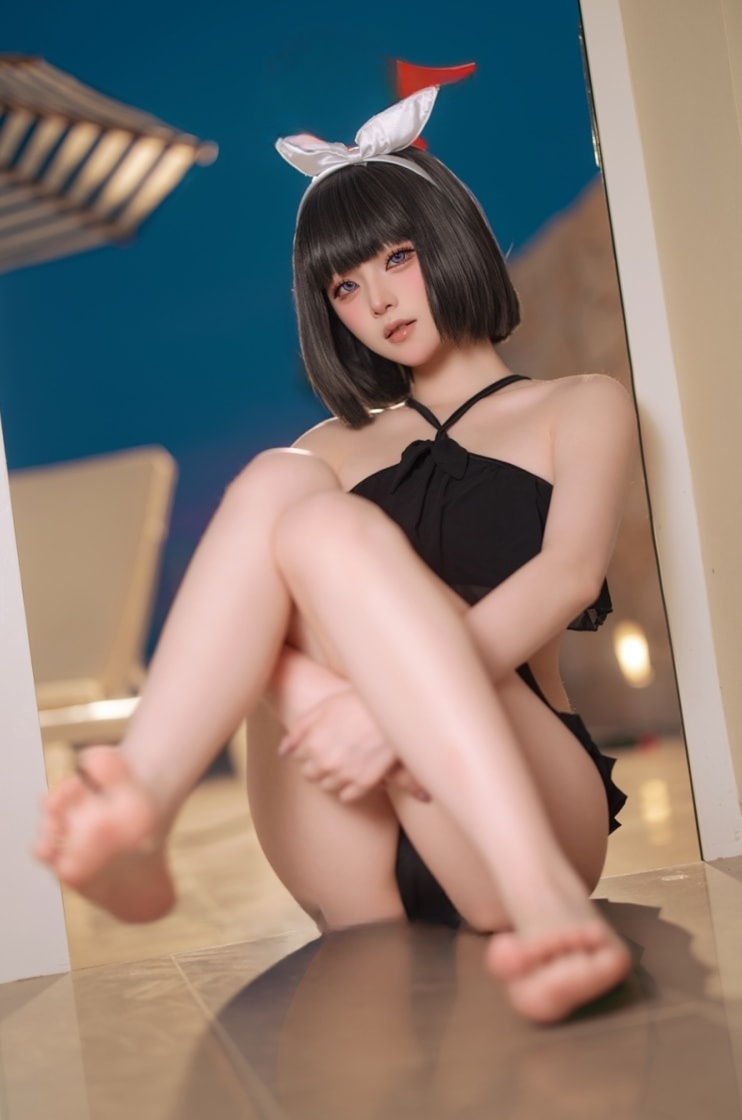 屿鱼 蔚蓝档案 静山真白泳装-精美资源