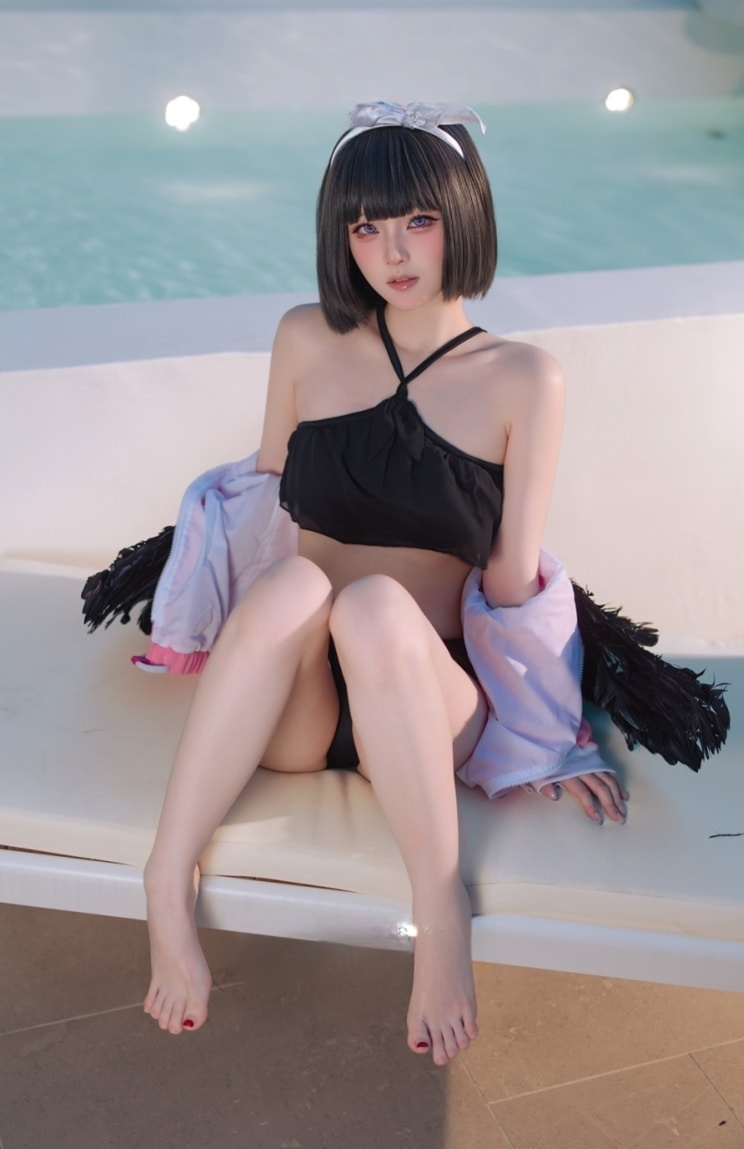屿鱼 蔚蓝档案 静山真白泳装-精美资源