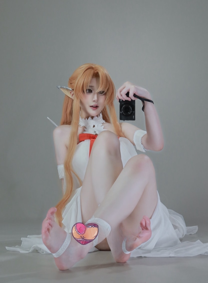 幼愛youmeko – 刀剑神域-亚丝娜·精灵囚服-最佳coser