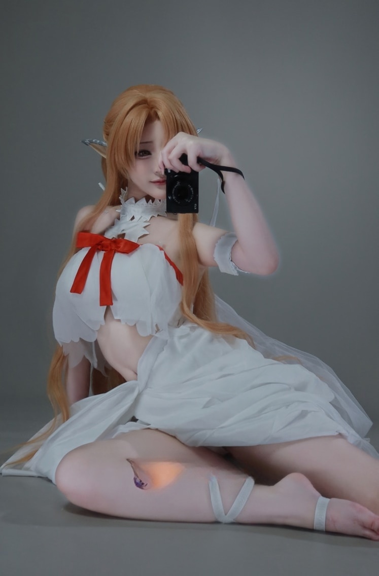 幼愛youmeko – 刀剑神域-亚丝娜·精灵囚服-最佳coser