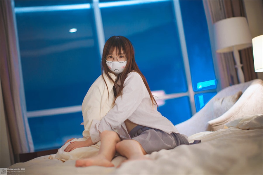 图片[2]-御子yumiko，口罩衬衫装下的软萌少女-女主档案