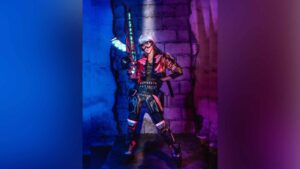 Cosplay女王Alodia Gosiengfiao惊艳复古风FPS造型！扮演《使命召唤》新皮肤Scylla Light Runner