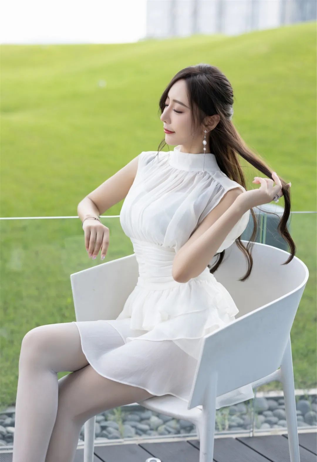秀人集模特：王馨瑶，纯白少女美如画「摄影评测与赏析」_黑料正能量