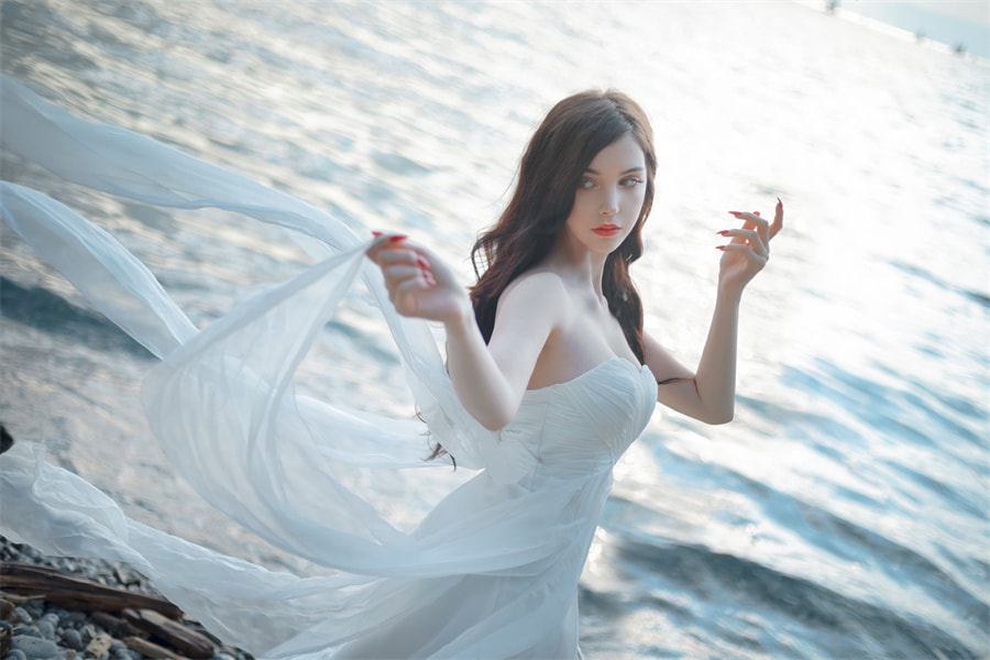 图片[4]-SayaTheFox神还原2B小姐姐，仙境中的冰雪美人！-女主档案