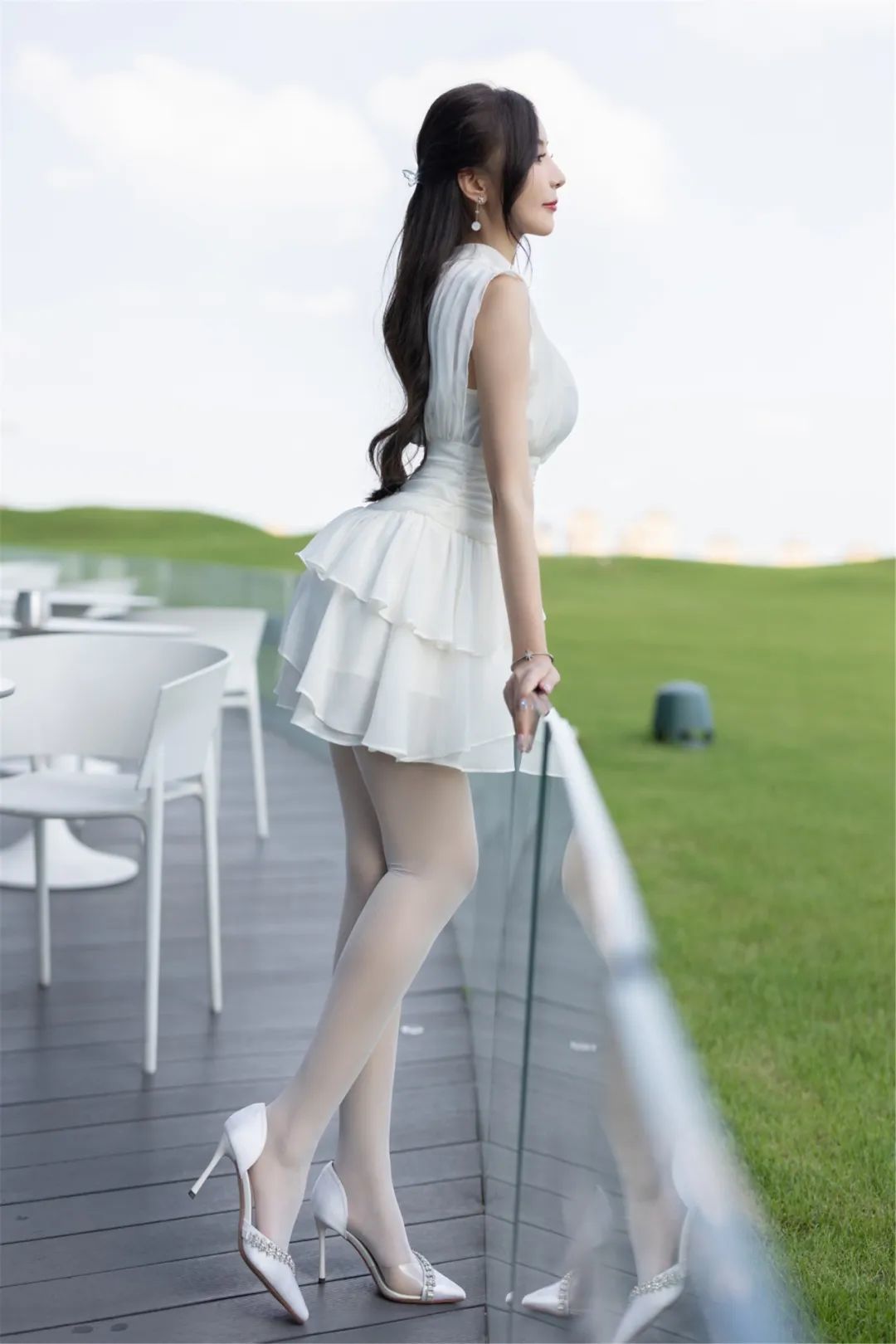 秀人集模特：王馨瑶，纯白少女美如画「摄影评测与赏析」_黑料正能量