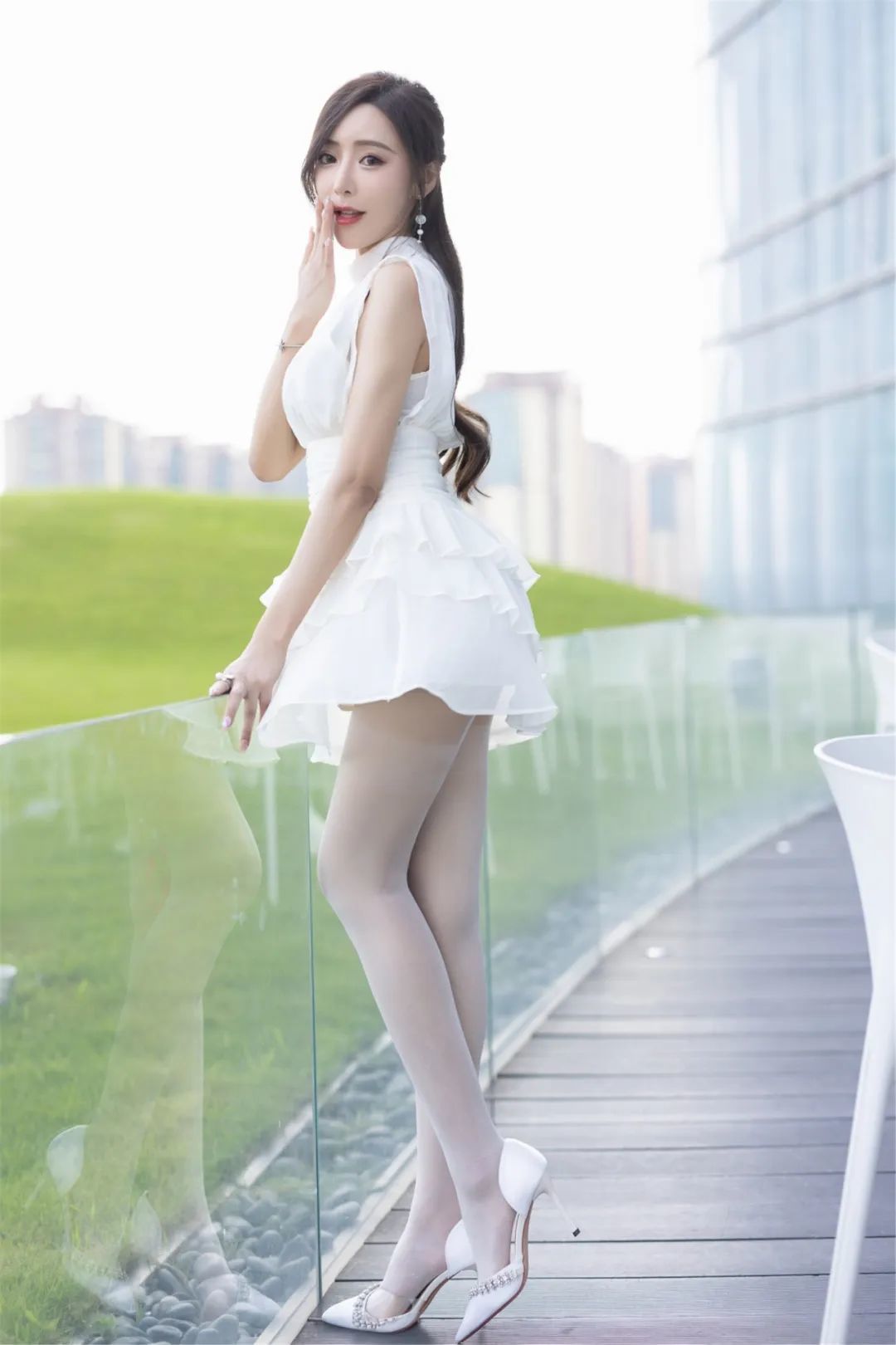 秀人集模特：王馨瑶，纯白少女美如画「摄影评测与赏析」_黑料正能量
