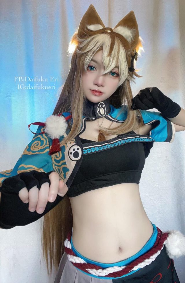 泰国coser Daifuku_Eri在《原神》化身俏皮可爱的“女版”五郎