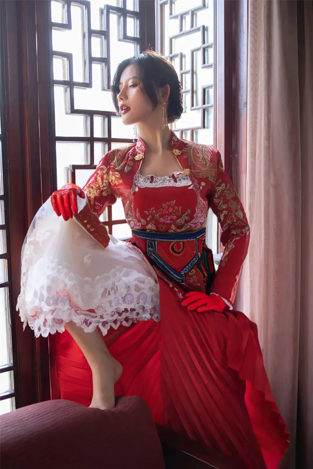 秀人集模特：阿朱，美丽新娘「摄影评测与赏析」_黑料正能量