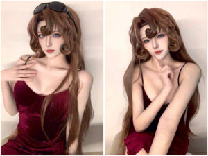 中国Cosplayer《啊川 Azey》神还原「工藤有希子」，美到像AI！