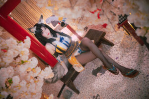 国产动作游戏《永劫无间》Cosplay圈美女Coser，素颜出镜颜值爆表
